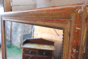 A Gorgeous Large c.1900 French Giltwood Framed Overmantle Mirror