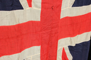 A Very Large Quality Antique Appliqué Edwardian Period Union Jack Flag