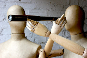 A Marvellous Pair of Mid 20thC Shop Display Articulated Mannequins by Stockman Paris