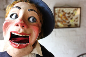 A Superb Early 20thC Cased Ventriloquist’s Dummy Attributed to Arthur Quisto