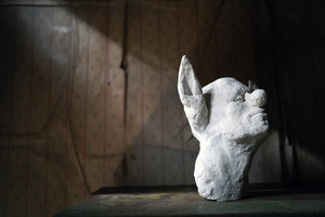 Beth Carter; Clown Head with Donkey Ears; Jesmonite; 2014; Unique