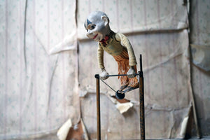 A Mechanical Hand-Crank Acrobatic Clown c.1895-1910