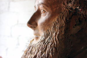 A Decorative Mid-Victorian Terracotta Bust of a Bearded Gentleman Signed ‘A.COKE 1871’