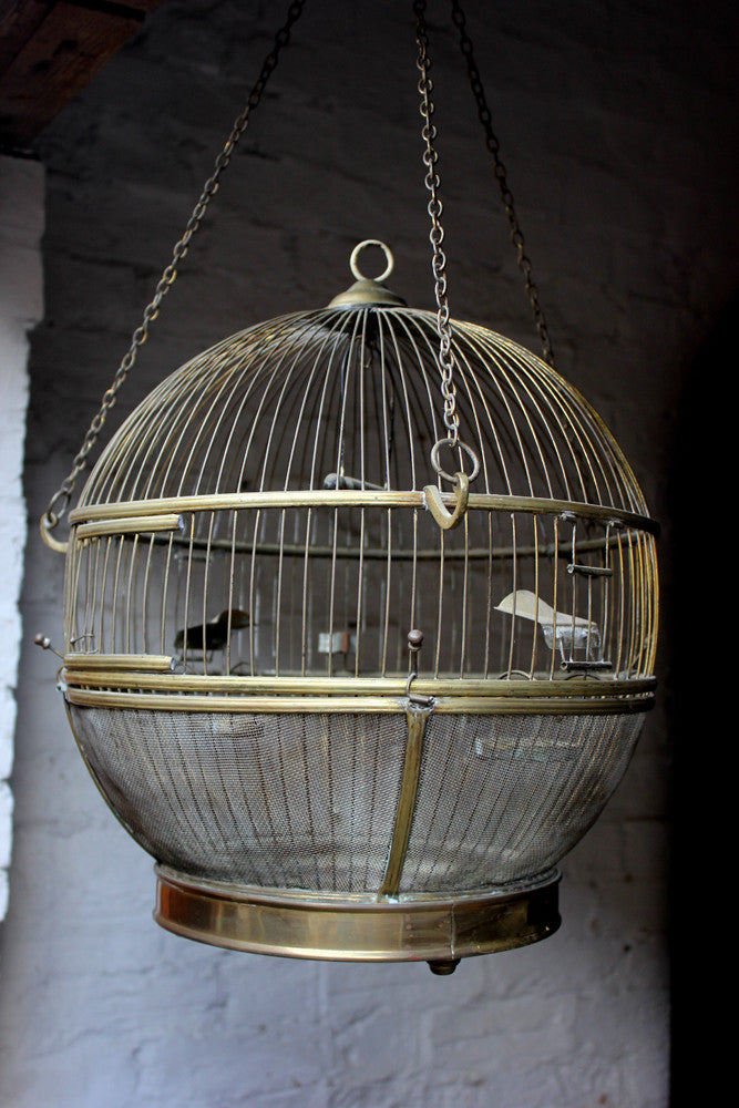 Crown Vintage Brass Birdcage c.1920-30's – Ige Design