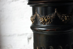 A Late Victorian Ebonised & Gilt Decorated Jardinière Stand c.1880