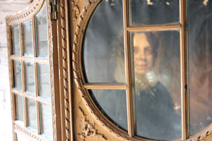 A Good French 19thC Giltwood & Mirror Panelled Three Panel Screen