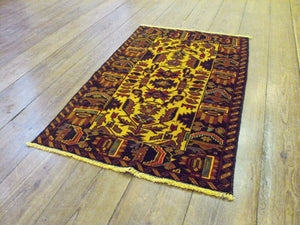 A Cheerful Herat Belouche Rug: 136cm x 79cm