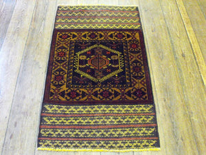 An Unusual Herat Belouche Rug: 145cm x 82cm