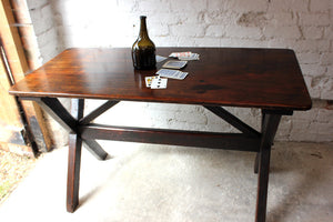 A Superb c.1800 English Walnut & Pine Tavern Table