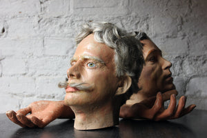 A Fine 20thC Male Portrait Mannequin Head