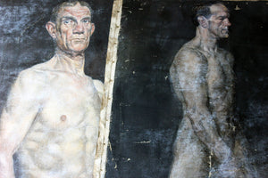 Two Large Mid 20thC Oil on Canvas Male Nude Studies by Sidney Horne Shepherd (1909 – 1993)