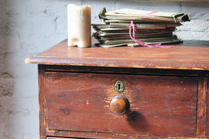 A Good Quality Mid-Victorian Stained Pine Chest of Drawers c.1870