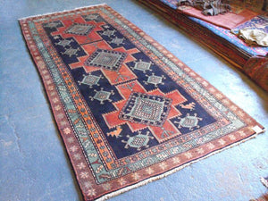 A Cheerful Semi Old Persian Goravan Runner 280cm x 120cm