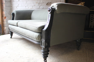 A Fine Quality c.1880 Aesthetic Movement Ebonised Settee