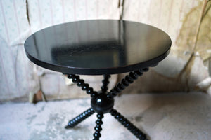 A Good Quality Late 19thC Ebonised Aesthetic Movement Ebonised Gypsy Table by Wylie & Lochhead